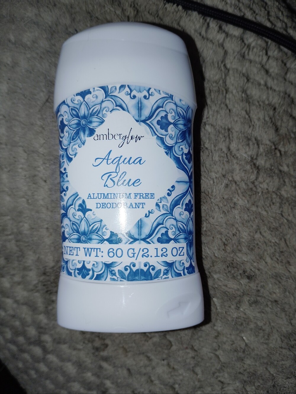 amberglow Aqua Blue Aluminum-Free Deodorant - Blue. New